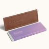 2"x5" engraved chocolate wrapper bar featuring a customizable Your Design Here chocolate design