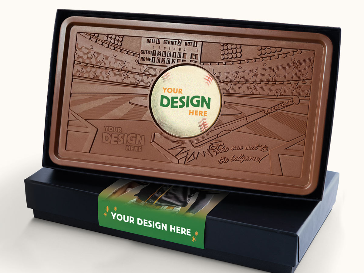 Giant 2lb. Engraved Combo Chocolate Bar - Luxury Packaging - Image 2