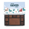 Holiday Village Stock Border for 19-Piece Custom Chocolate Ensemble