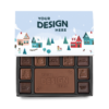 Holiday Village Stock Border for 19-Piece Custom Chocolate Ensemble Classic Packaging
