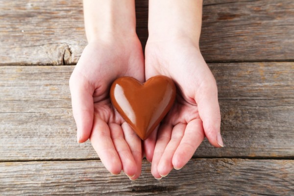 Chocolate heart for Valentine's day