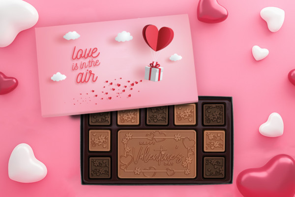 valentine's day chocolate squares