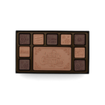 Engraved Premium Chocolate <br> Merry Christmas (Happy Holidays) <br> w/ Personalized Message & Photo <br> 19-Piece Ensemble (Milk & Dark Border) - Image 4