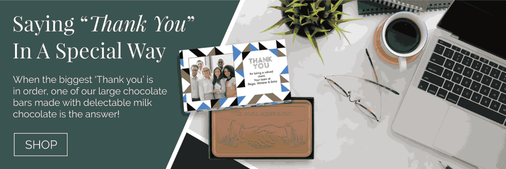 corporate thank you milk chocolate smaller banner