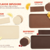 Flavor infusion options available for custom chocolate products