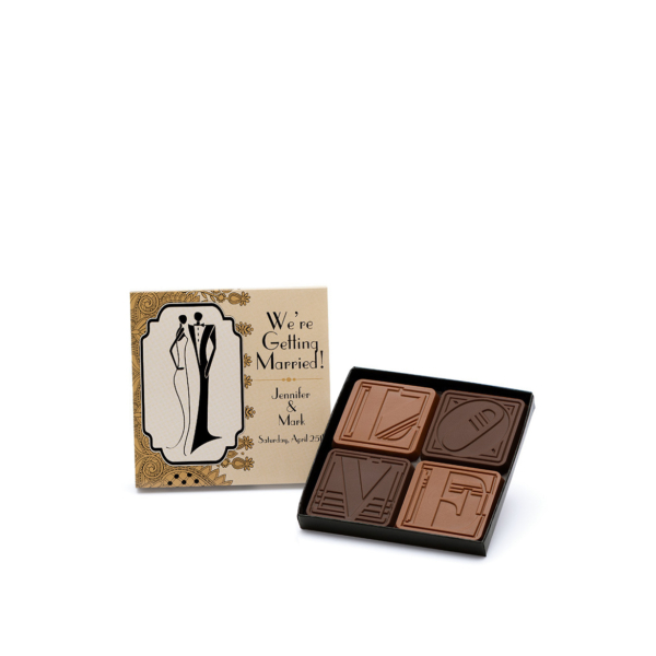 Mini 4-Piece Set <br>Engraved Premium Chocolate <br>Fully Custom - Image 4