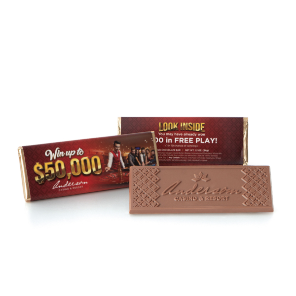 Classic 2x5" Wrapper Bar <br>Engraved Premium Chocolate <br>Fully Custom