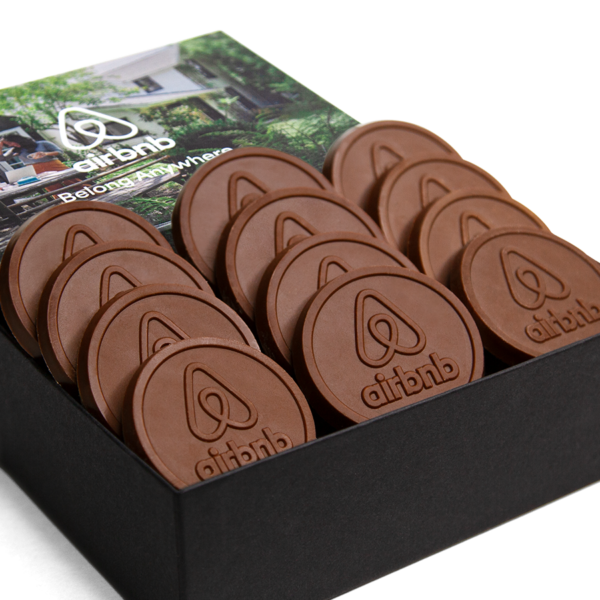 12-Piece 2" Mini Chocolate Sugar Cookie Gift Set - Luxury Packaging