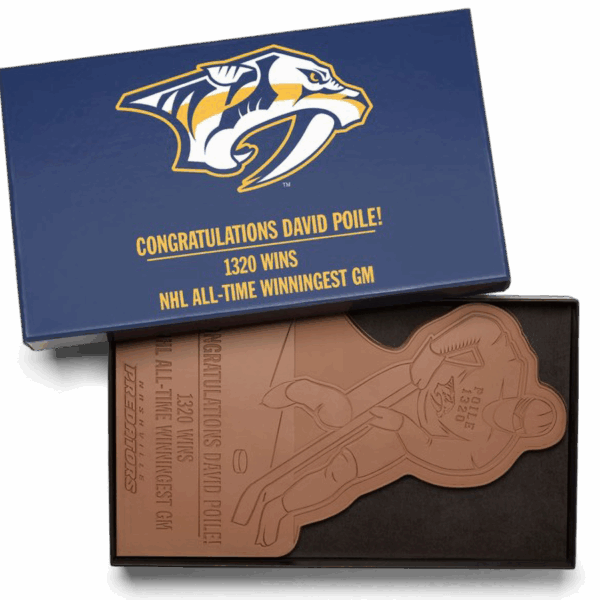 14"x8" Engraved Custom Chocolate Shape - Luxury Packaging