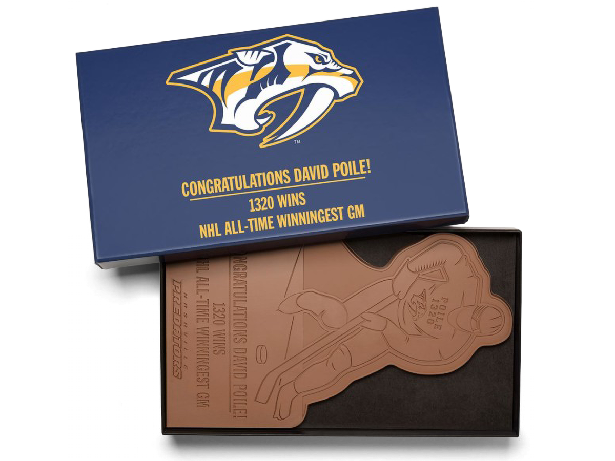 14"x8" Engraved Custom Chocolate Shape - Luxury Packaging