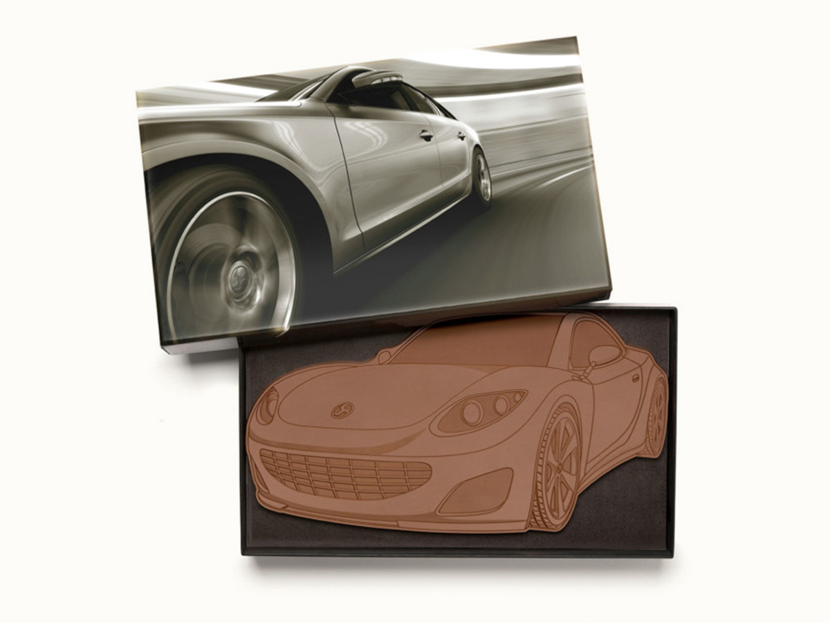 14"x8" Engraved Custom Chocolate Shape - Luxury Packaging - Image 2