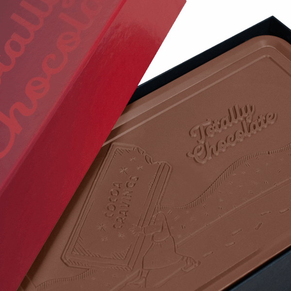 8oz. Engraved Chocolate Bar - Luxury Packaging