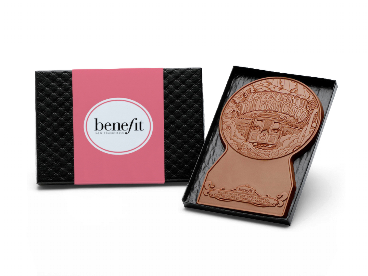 4"x6" Engraved Custom Chocolate Shape - Classic Packaging
