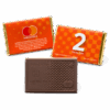 2"x3" Dark & White Engraved Chocolate Wrapper Bar - Extra Thick