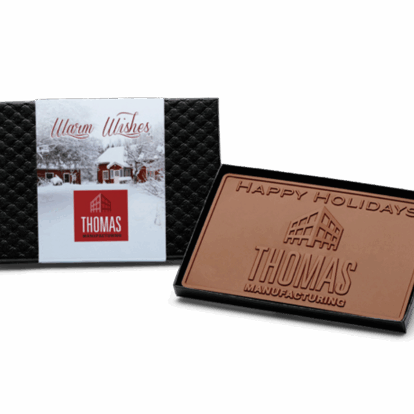 3oz. Engraved Chocolate Bar - 4"x6" Gift Box