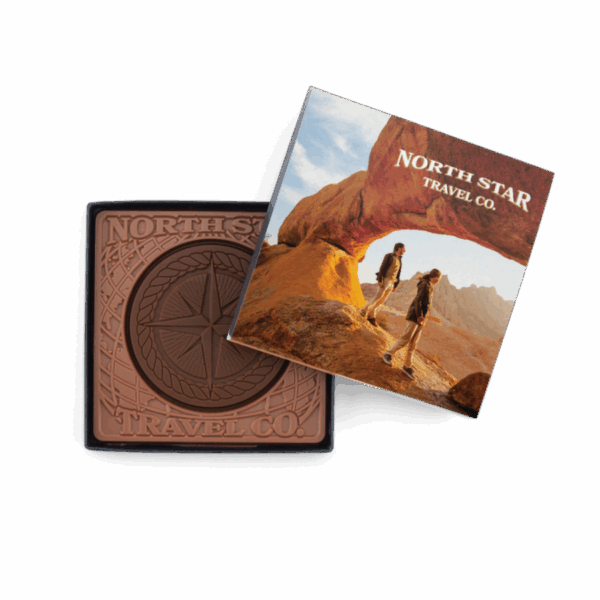 2oz. Engraved Combo Chocolate Bar - 4"x4" Gift Box