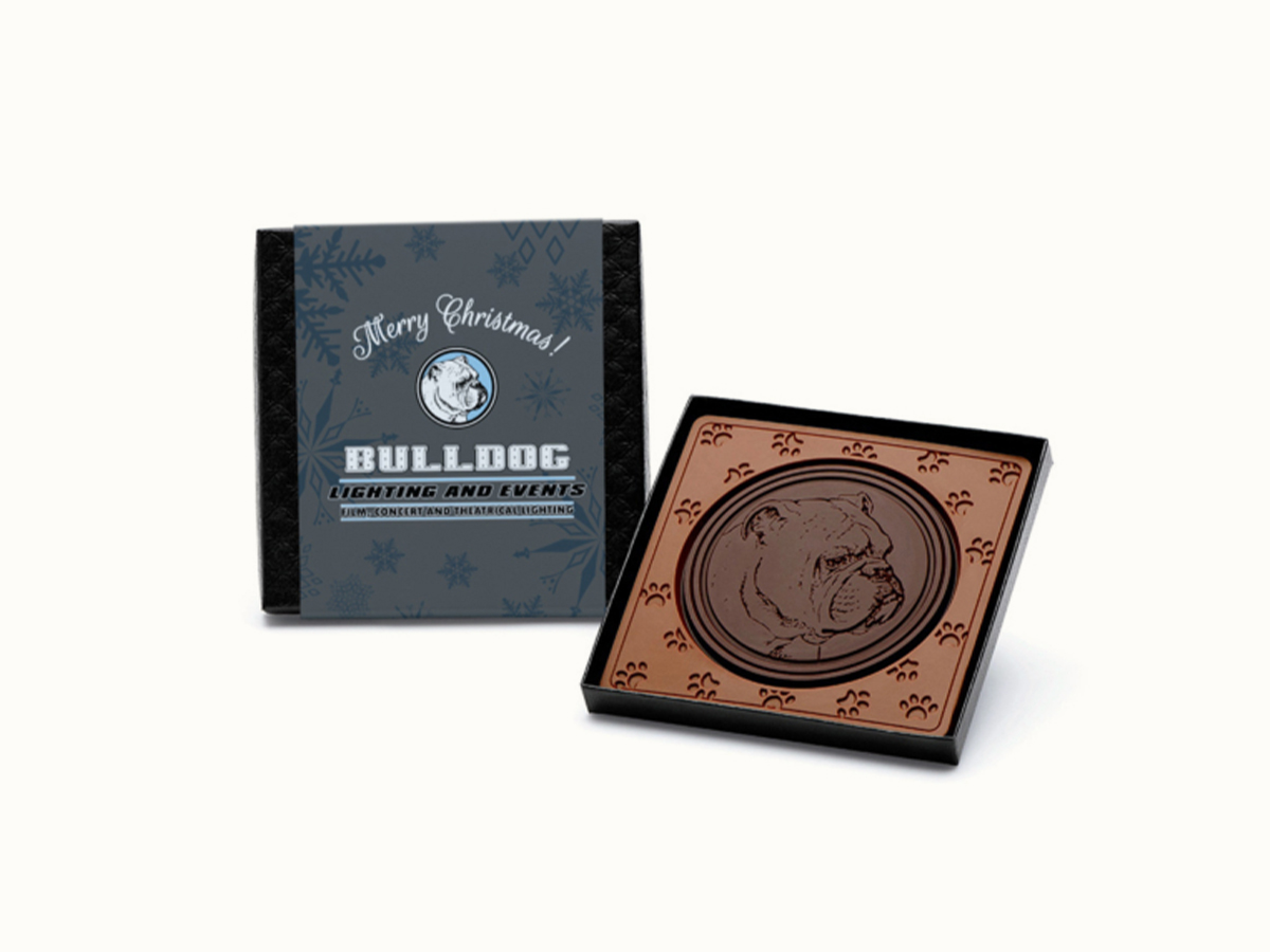 2oz. Engraved Combo Chocolate Bar - 4"x4" Gift Box - Image 2