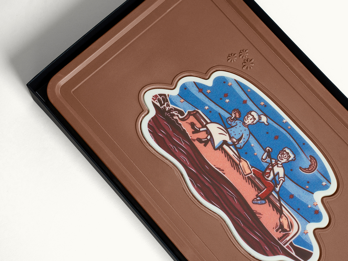 Giant 2lb. Engraved Combo Chocolate Bar - Luxury Packaging - Image 5