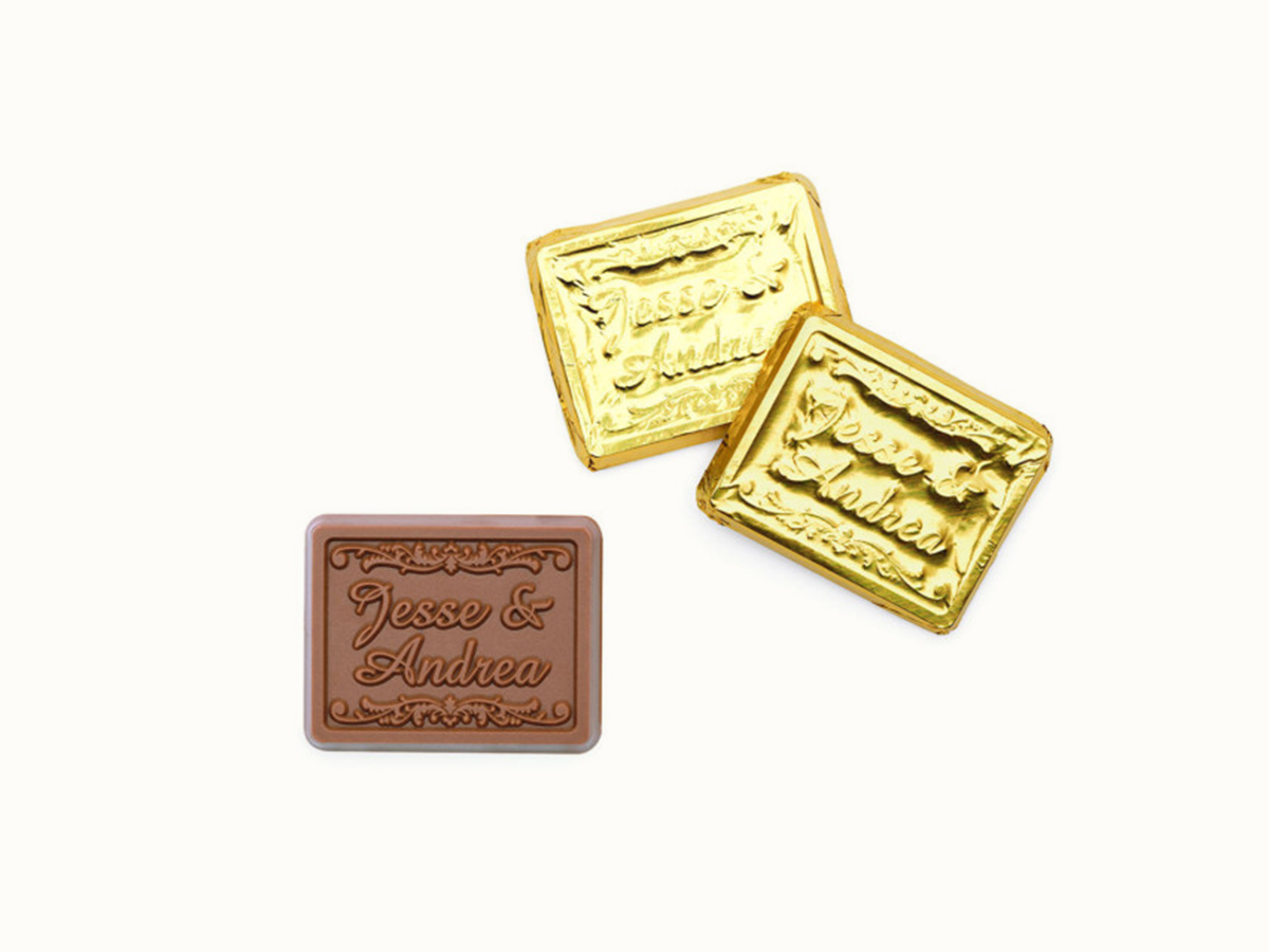 Premium Engraved Chocolate Rectangle - Image 2