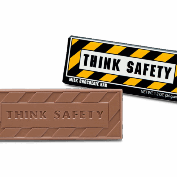 2"x5" Milk Chocolate Wrapper Bar - Think Safety