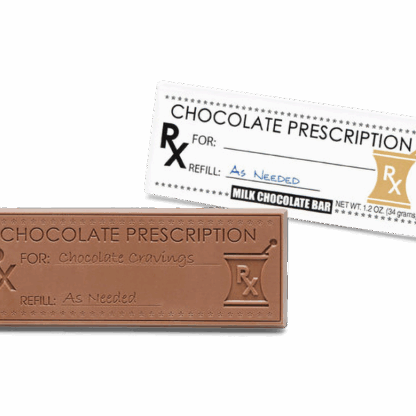 2"x5" Milk Chocolate Wrapper Bar - Choco Rx