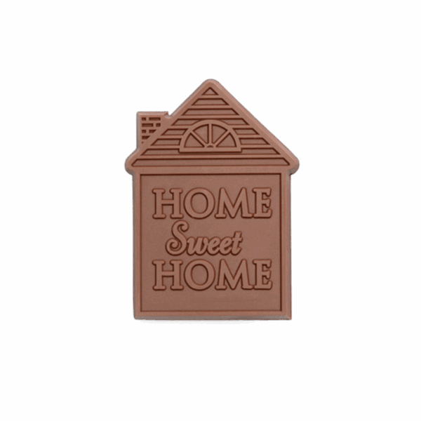 2"x3" Milk Chocolate Shape - Home Sweet Home - Case of 50