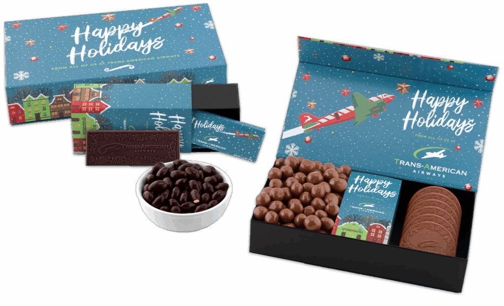 Christmas custom chocolate gifts