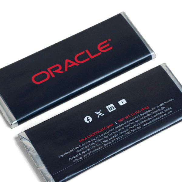 2"x5" Engraved Chocolate Wrapper Bar - Extra Thick