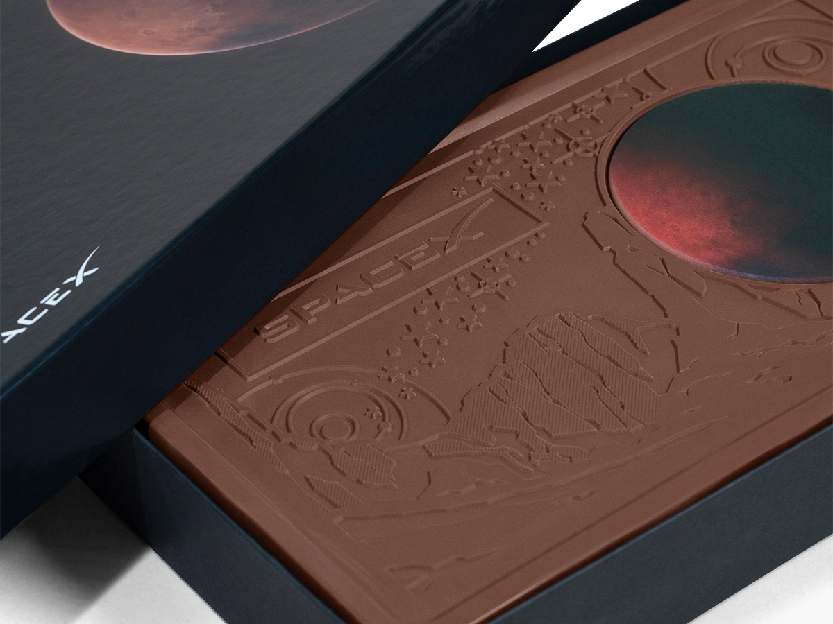 Giant 2lb. Engraved Combo Chocolate Bar - Luxury Packaging