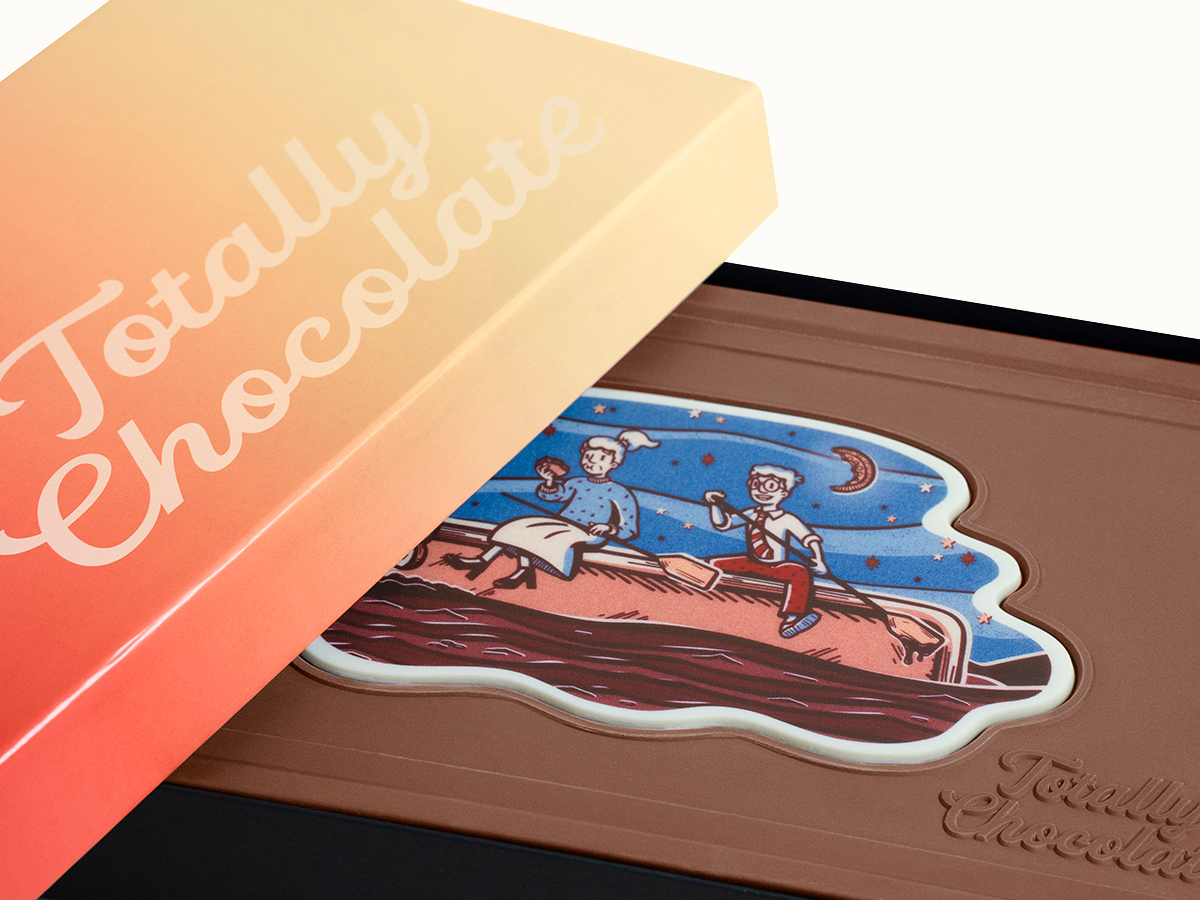 Giant 2lb. Engraved Combo Chocolate Bar - Luxury Packaging - Image 2