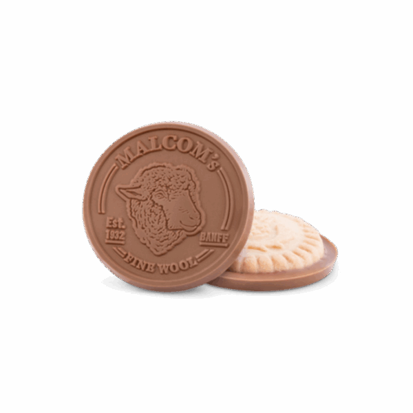 2.75" Shortbread Cookie with Engraved Chocolate