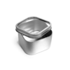 Silver Square Window Tin