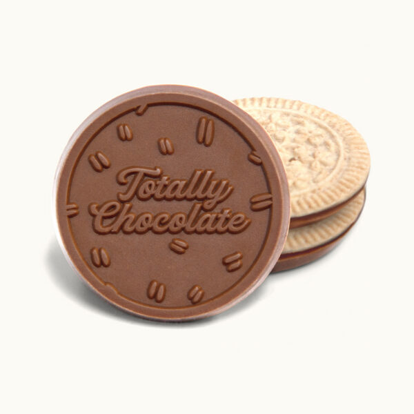 NEW - 2" Mini Sugar Cookie with Engraved Chocolate