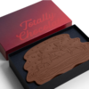 9"x5" Engraved Custom Chocolate Shape - Luxury Packaging