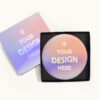 4"x4" Full Color White Chocolate Shape - Classic Packaging