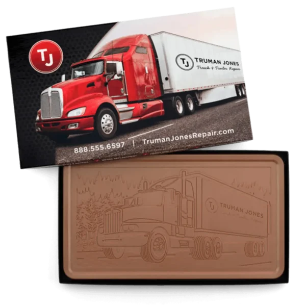 Giant 2lb. Engraved Chocolate Bar - Classic Packaging