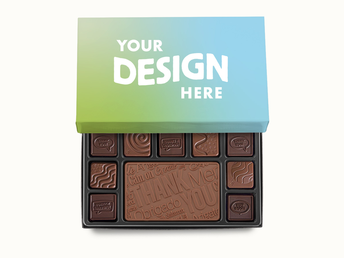 19-Piece Quick Ship Chocolate Ensemble Gift Set - Personalized Packaging - Image 2