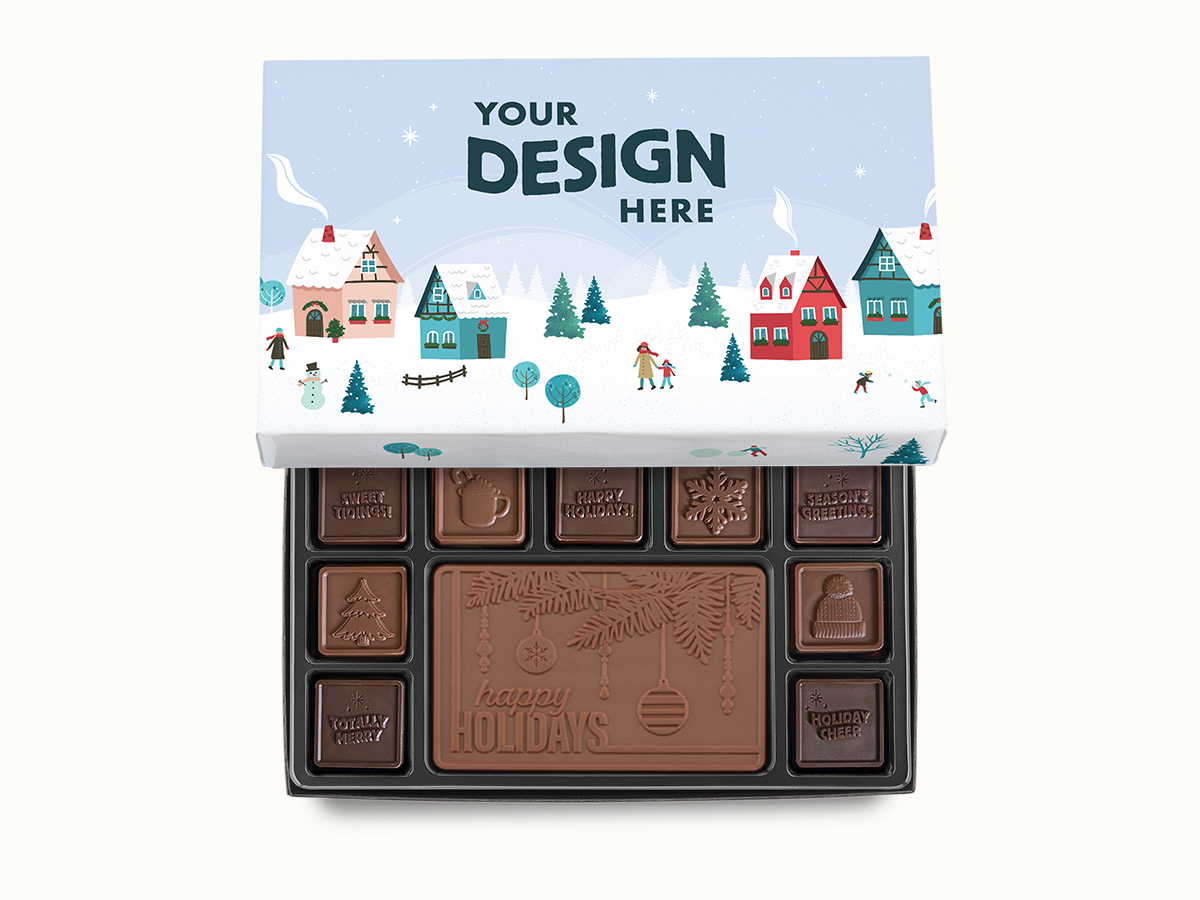 19-Piece Quick Ship Chocolate Ensemble Gift Set - Personalized Packaging - Image 3