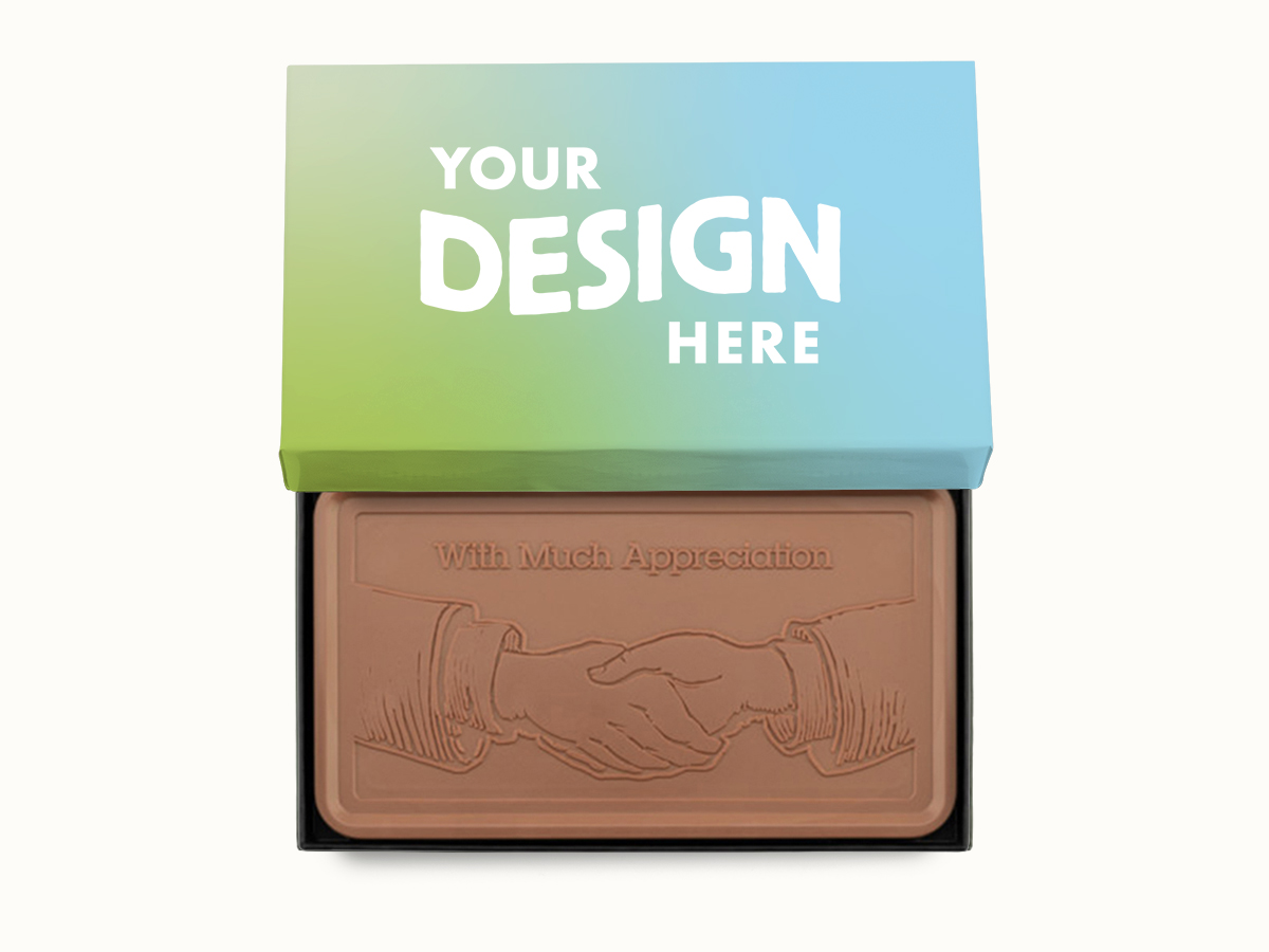 Epic 1lb. Quick Ship Engraved Chocolate Bar - Personalized Packaging - Image 2