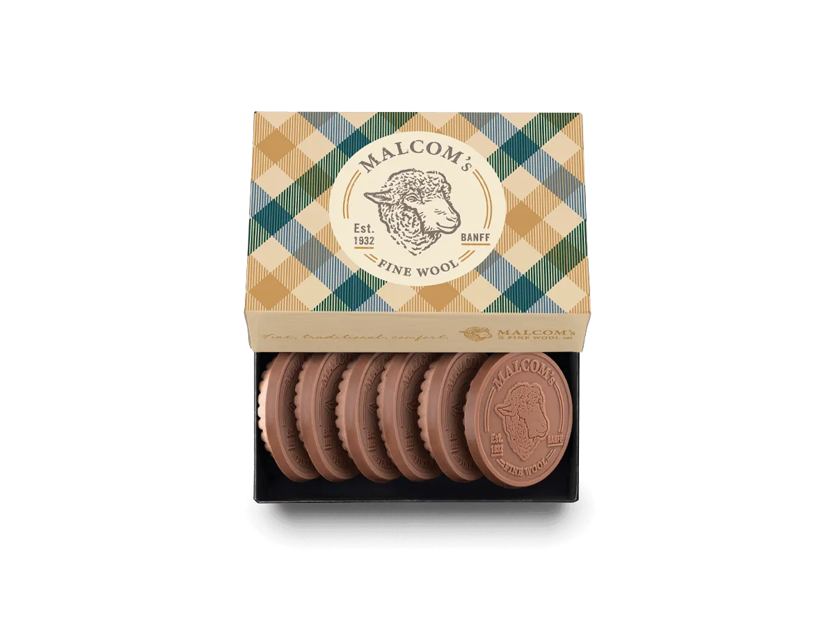 6-Piece Decadent Chocolate Shortbread Cookie Gift Set - Luxury Packaging