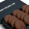 12-Piece Gourmet Chocolate Shortbread Cookie Gift Set - Luxury Packaging