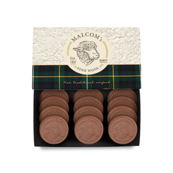 12-Piece Gourmet Chocolate Shortbread Cookie Gift Set - Classic Packaging
