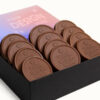 12-Piece 2" Mini Chocolate Sugar Cookie Gift Set - Luxury Packaging