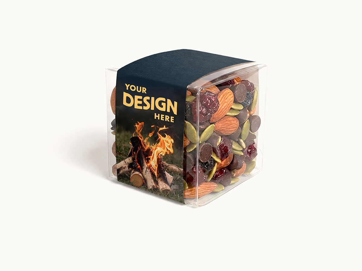 Custom-Sleeve Trail Mix Cube - 8oz, Full Color Wrap - Image 2