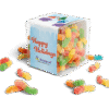 Custom-sleeve Gummy Candy Cube with colorful Holiday themed design