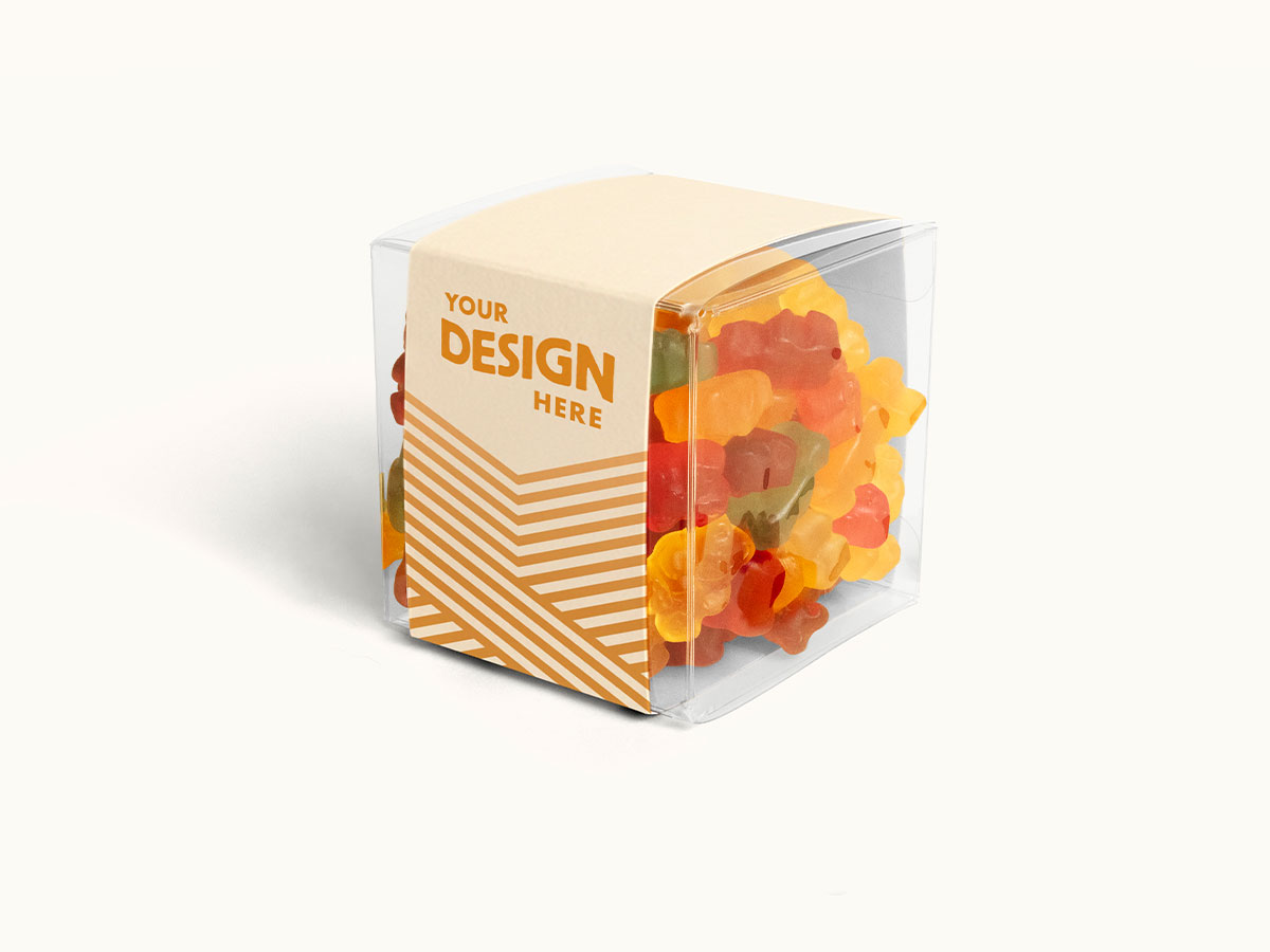 Custom-Sleeve Gummy Bear Cube - 8oz, Full Color Wrap - Image 2