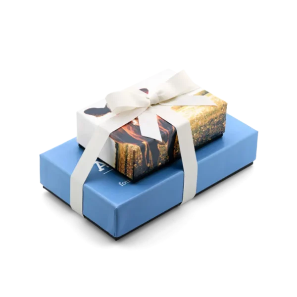 Delightful 2-Tiered Gift Tower with Luxury Custom Packaging