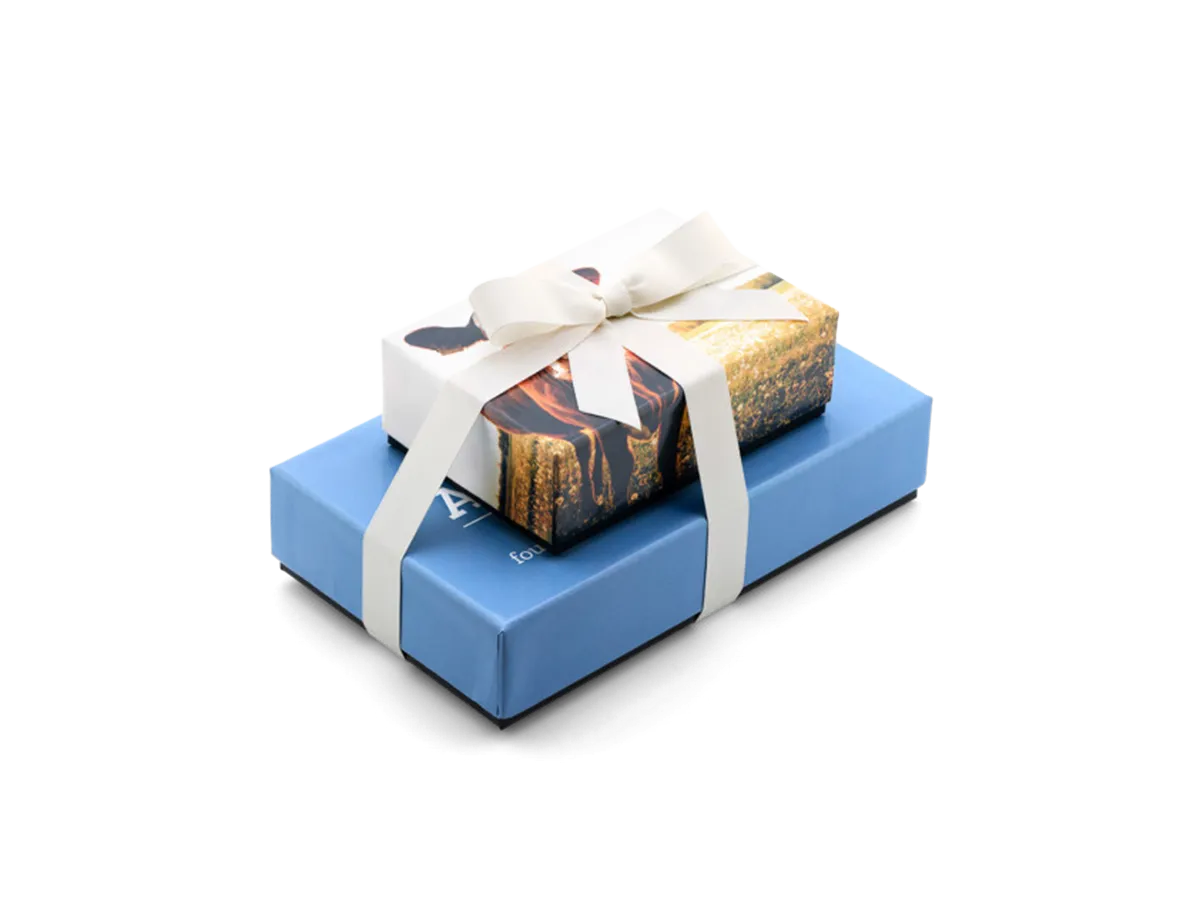 Delightful 2-Tiered Gift Tower with Luxury Custom Packaging