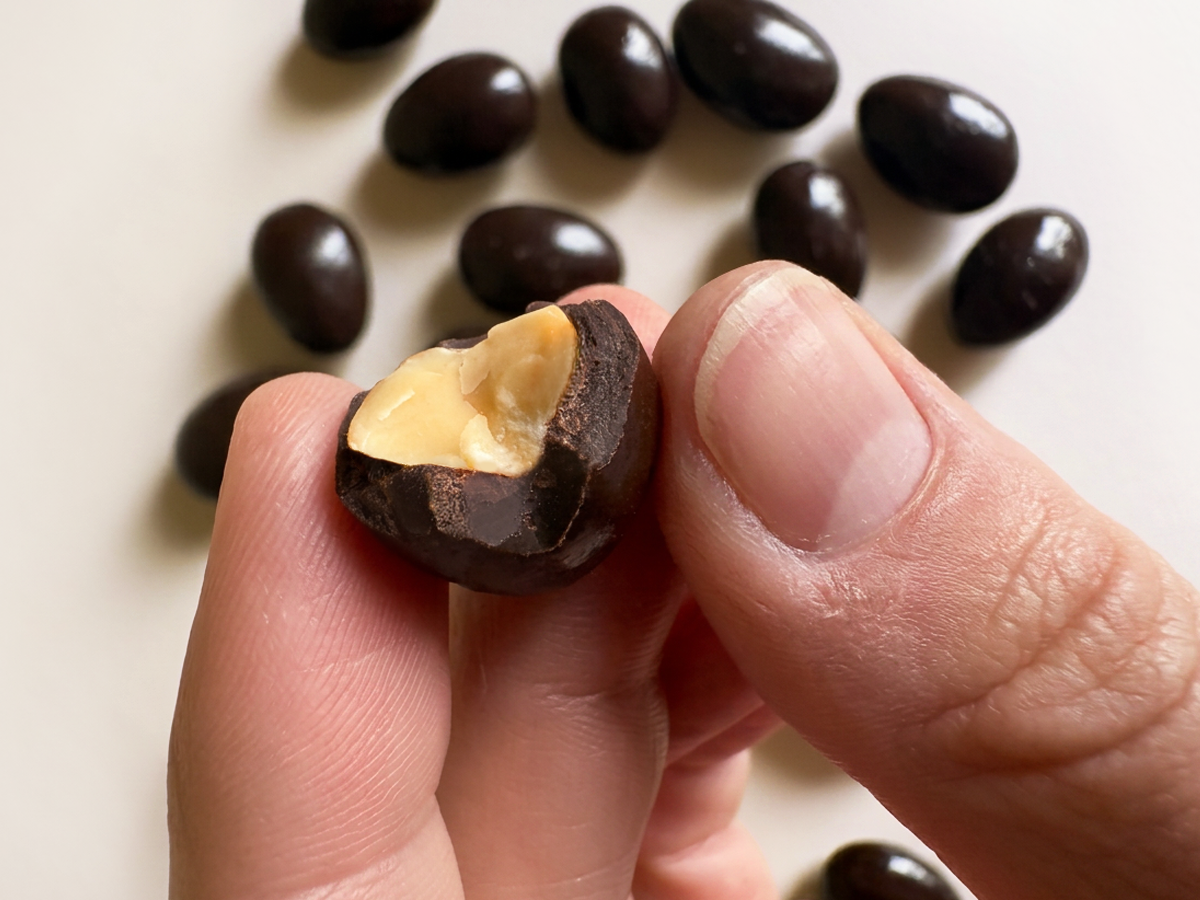Custom-Lid Chocolate-Covered Nuts Box - 12oz, 4x6 - Image 4